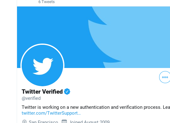 Twitter Verified Blue Badge
