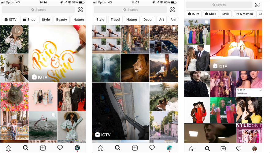 instagram explore page