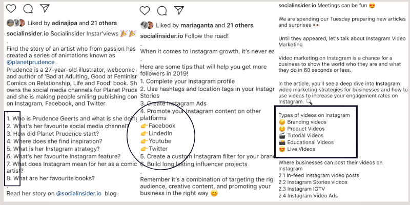 how to write instagram captions
