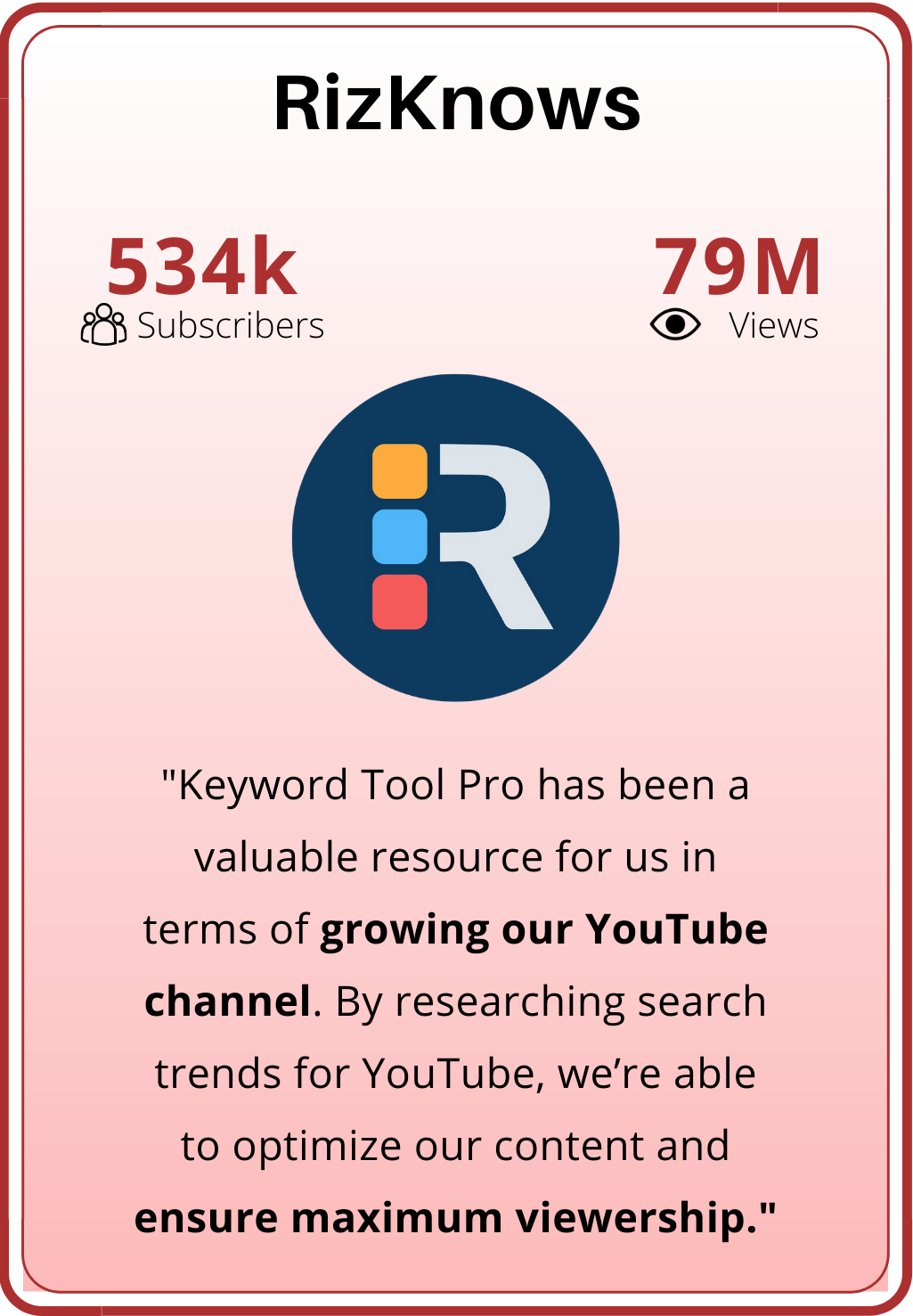 Keyword Tool Pro Case Study - Rizknows
