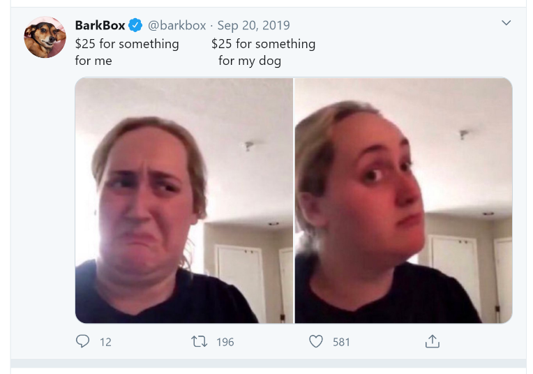 barkbox meme marketing