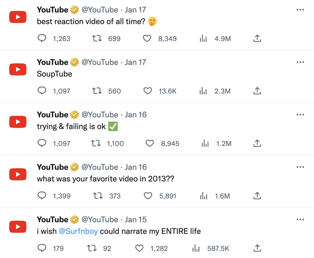 youtube twitter account