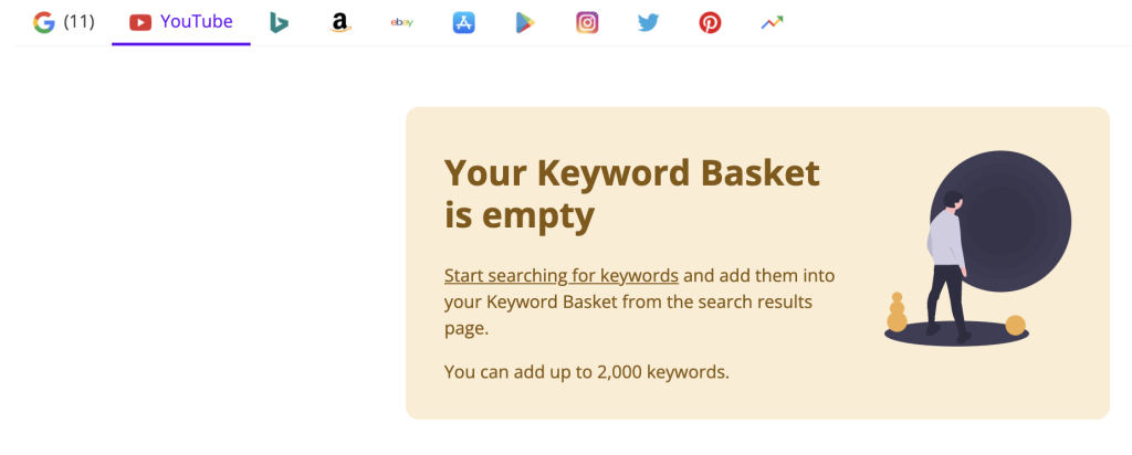 youtube keyword basket