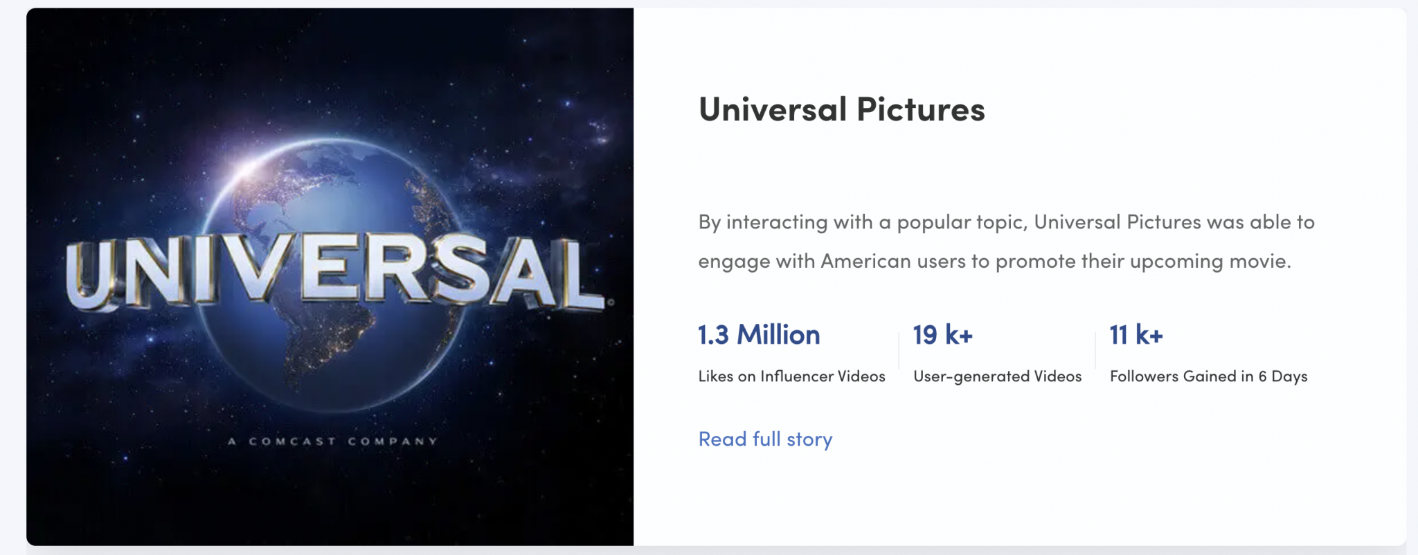 TikTok case study Universal Pictures