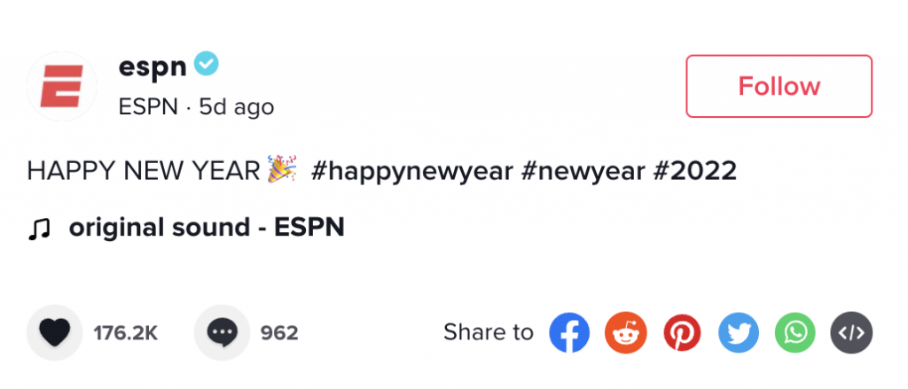 tiktok seasonal hashtags