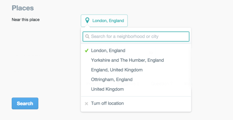 location filter twitter