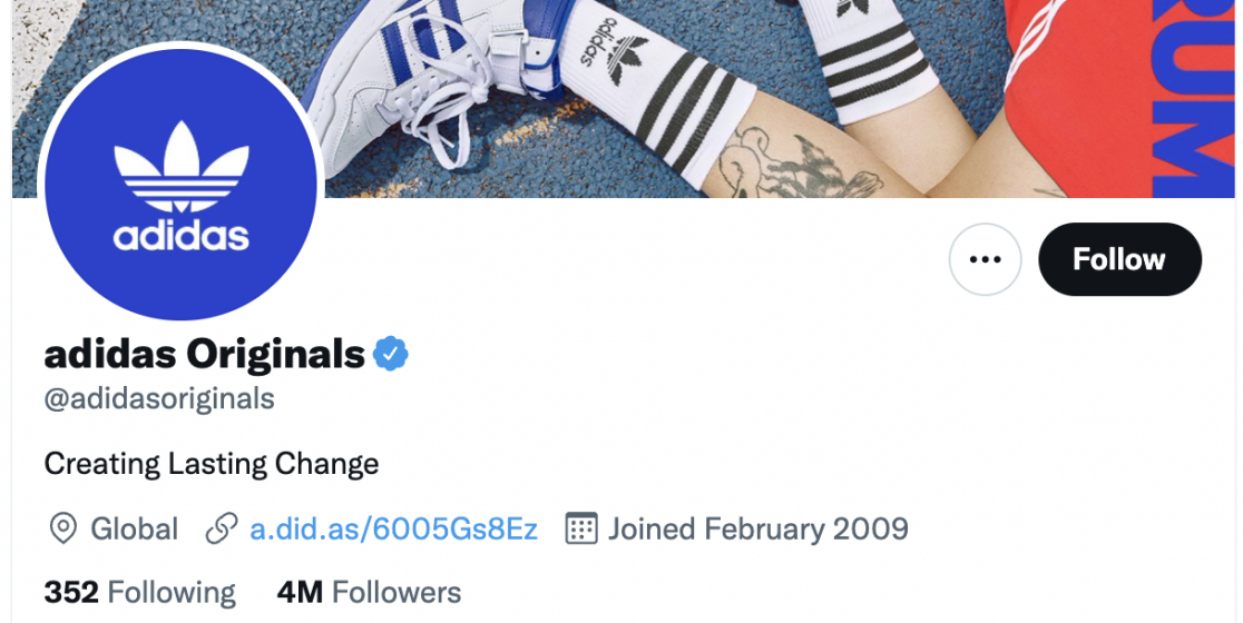 Adidas twitter