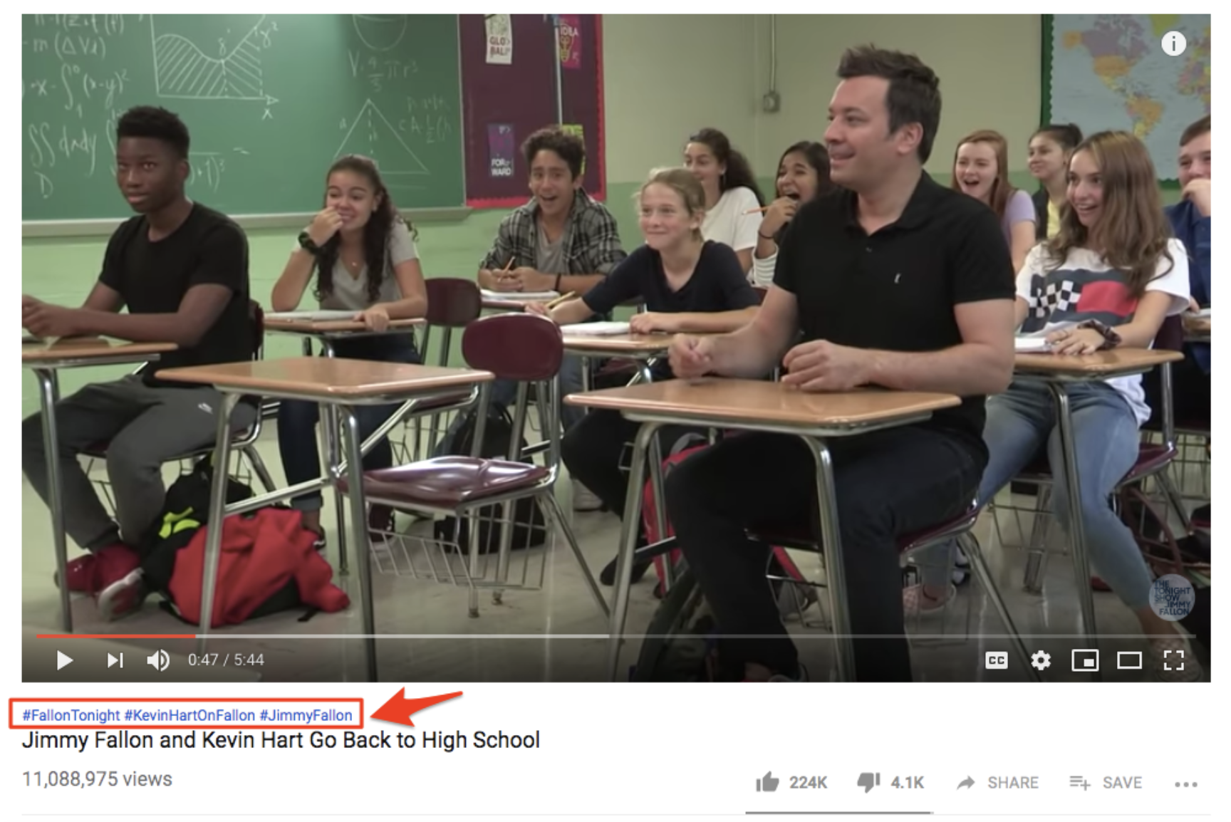 old youtube hashtags